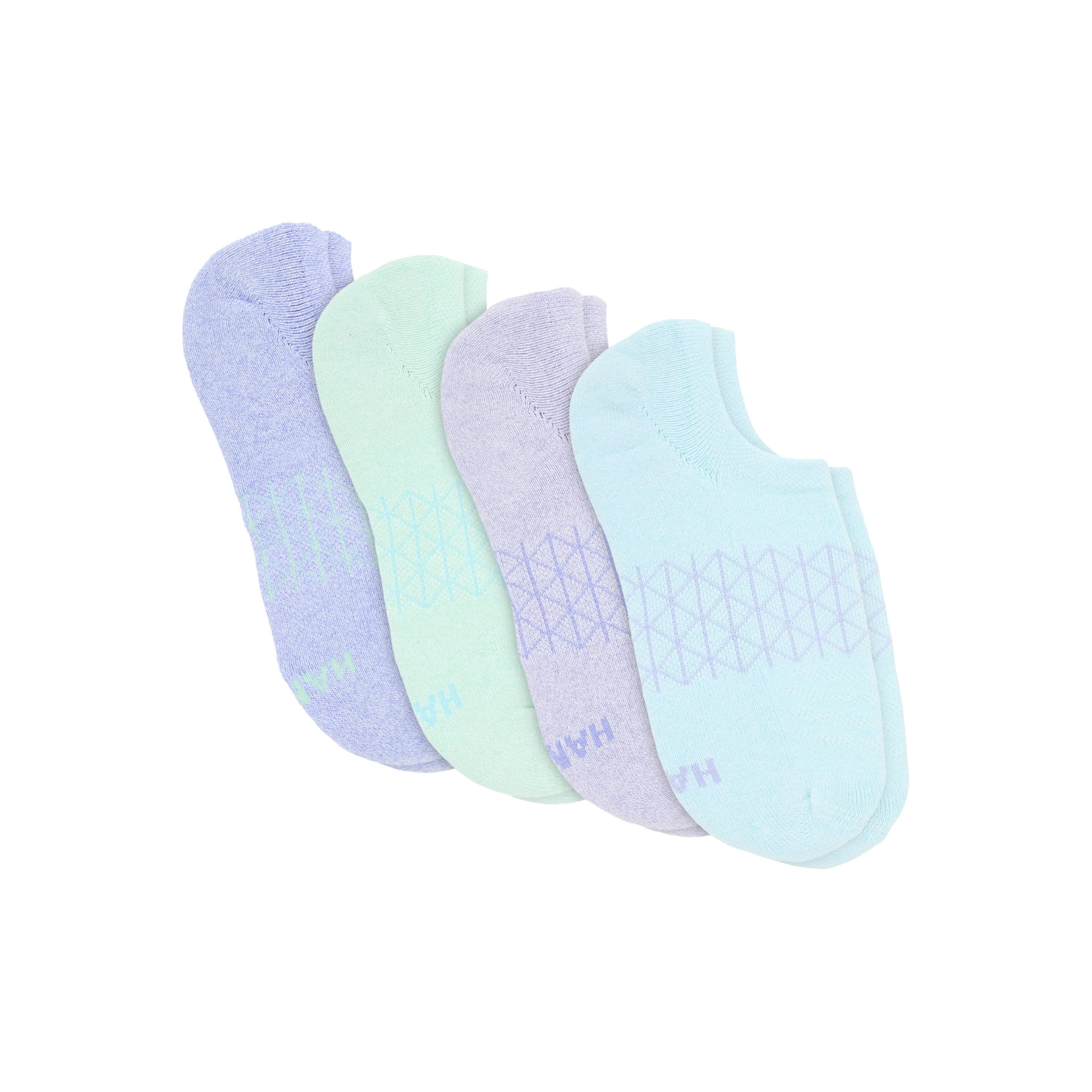 Hanes Women's Absolute Comfort Super No-Show Socks, 4-Pack, Size 5-9