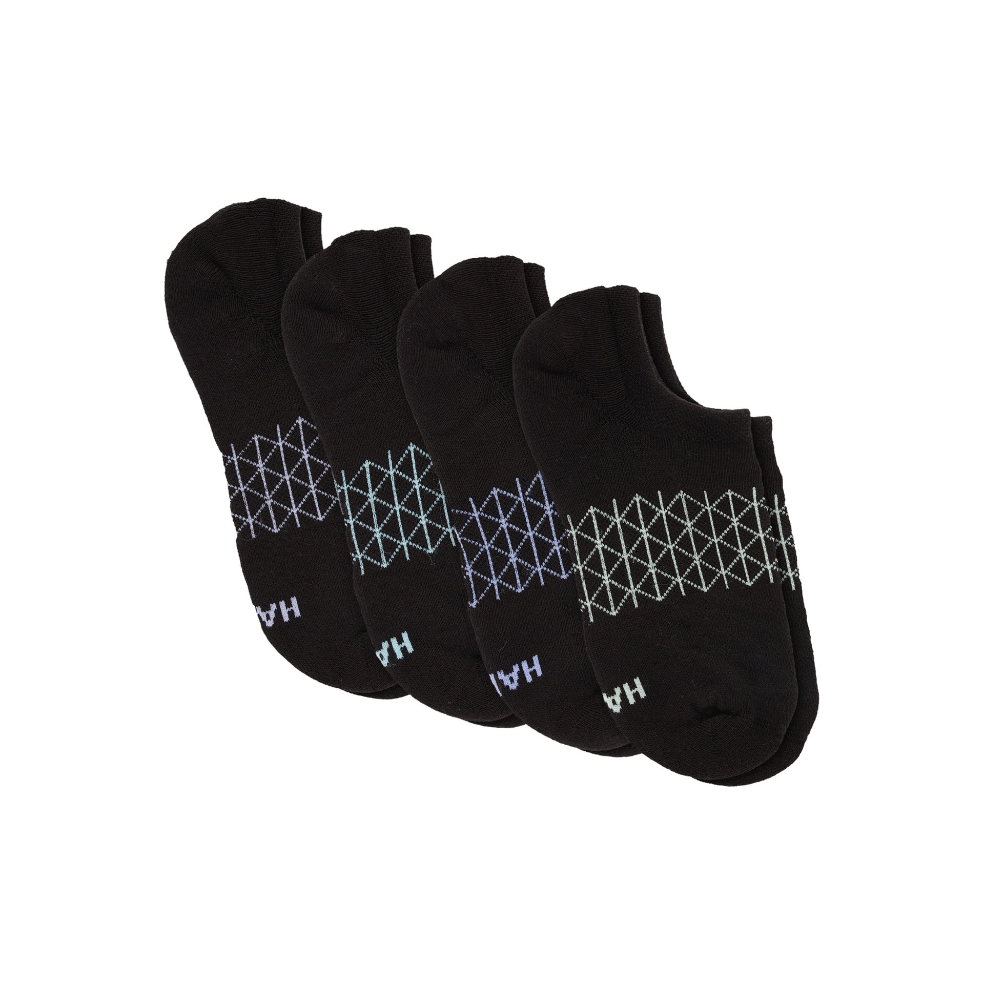 Hanes Women's Absolute Comfort Super No-Show Socks, 4-Pack, Size 5-9