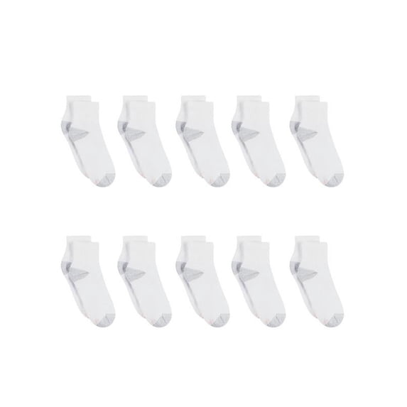 Hanes Women's Ankle Socks, Cushioned, 10-Pack, Size 5-9
