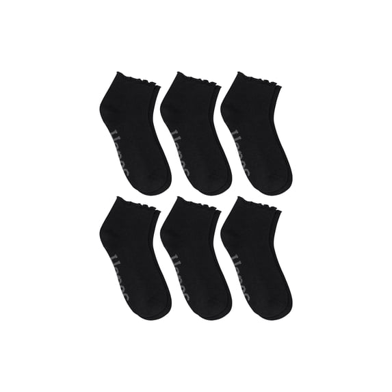 Hanes Women's Ankle Socks, Originals Supersoft, 6-Pack, Size 5-9