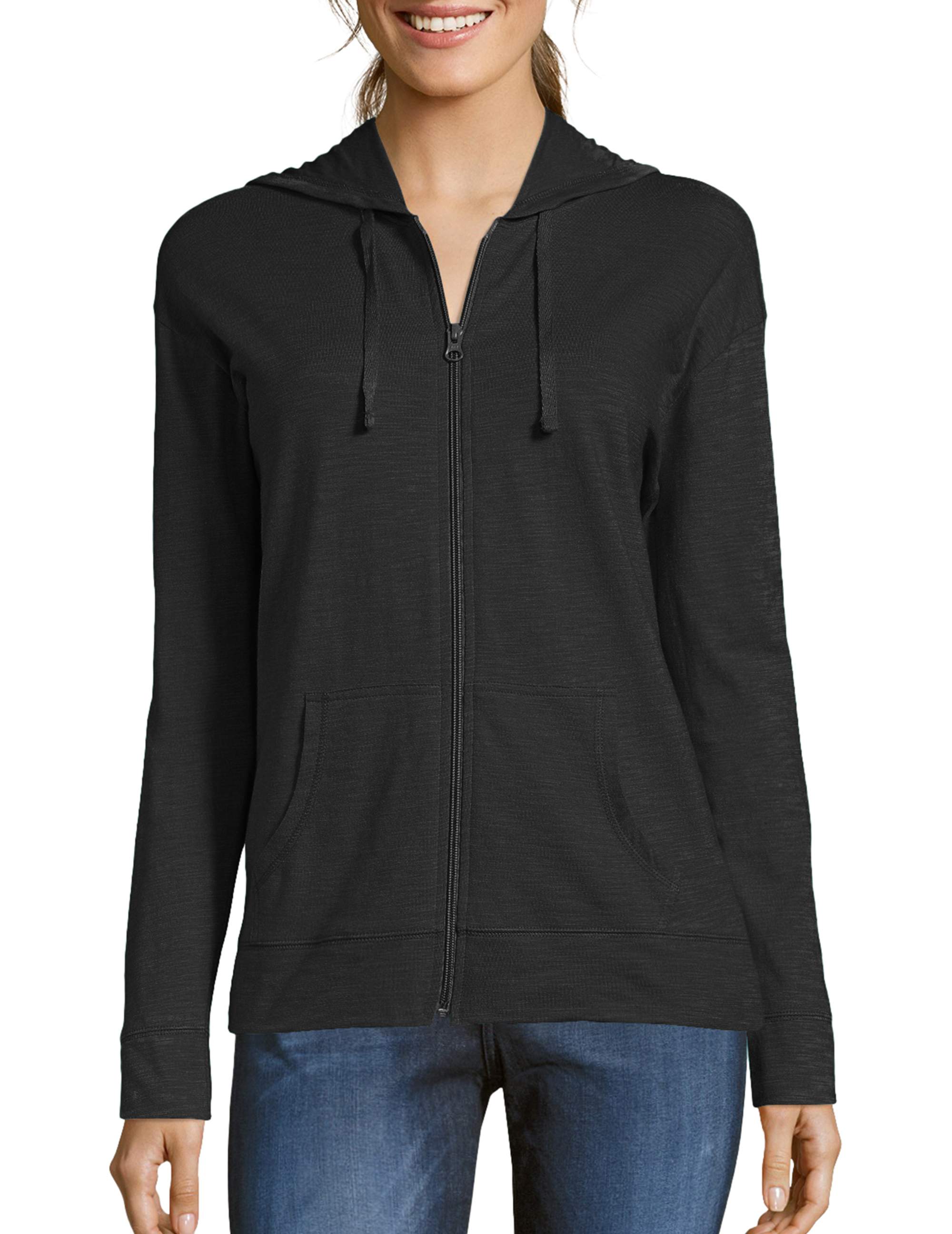 JUST MY SIZE Hanes ComfortBlend Felpa Con Cerniera Donna - Manica Lunga Cotone - Taglie Forti