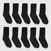 Hanes Women's Crew Socks, Cushioned, 10-Pack, Size 5-9
