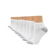 thumbnail image 1 of Hanes Women's Athletic Low Cut Socks, Full Sole Cushion, 10-Pairs White 5-9, 1 of 5