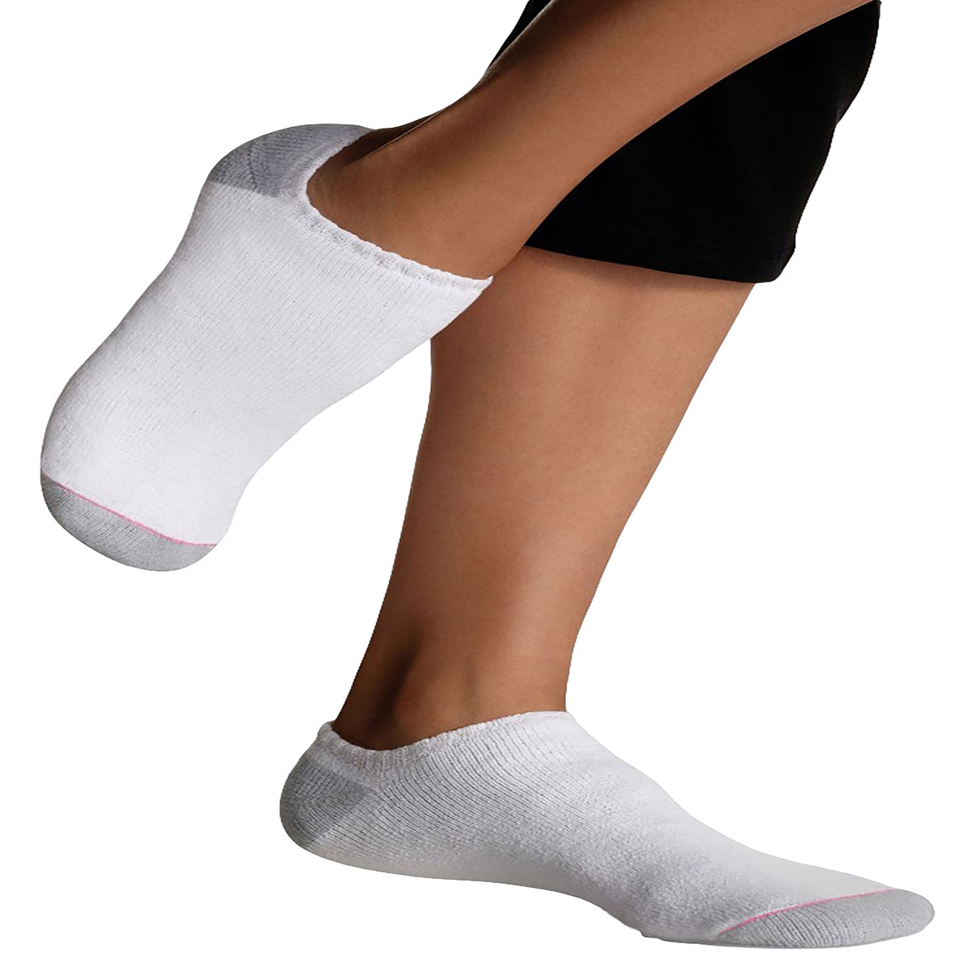 Hanes Women's Athletic NoShow Socks Shoe Sizes 6Pack, Style 650/6P
