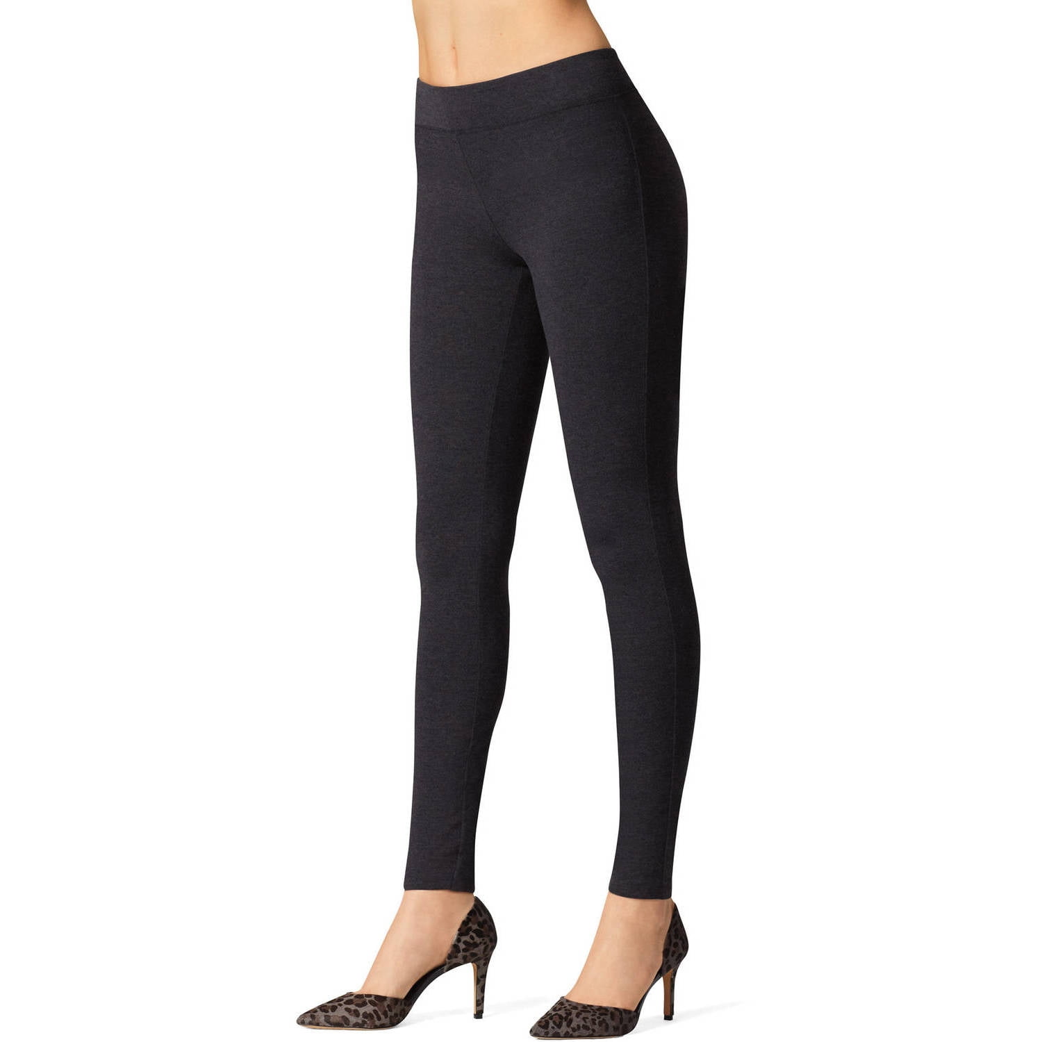 Hanes Women's Stretch Jersey Legging, Black, Small at