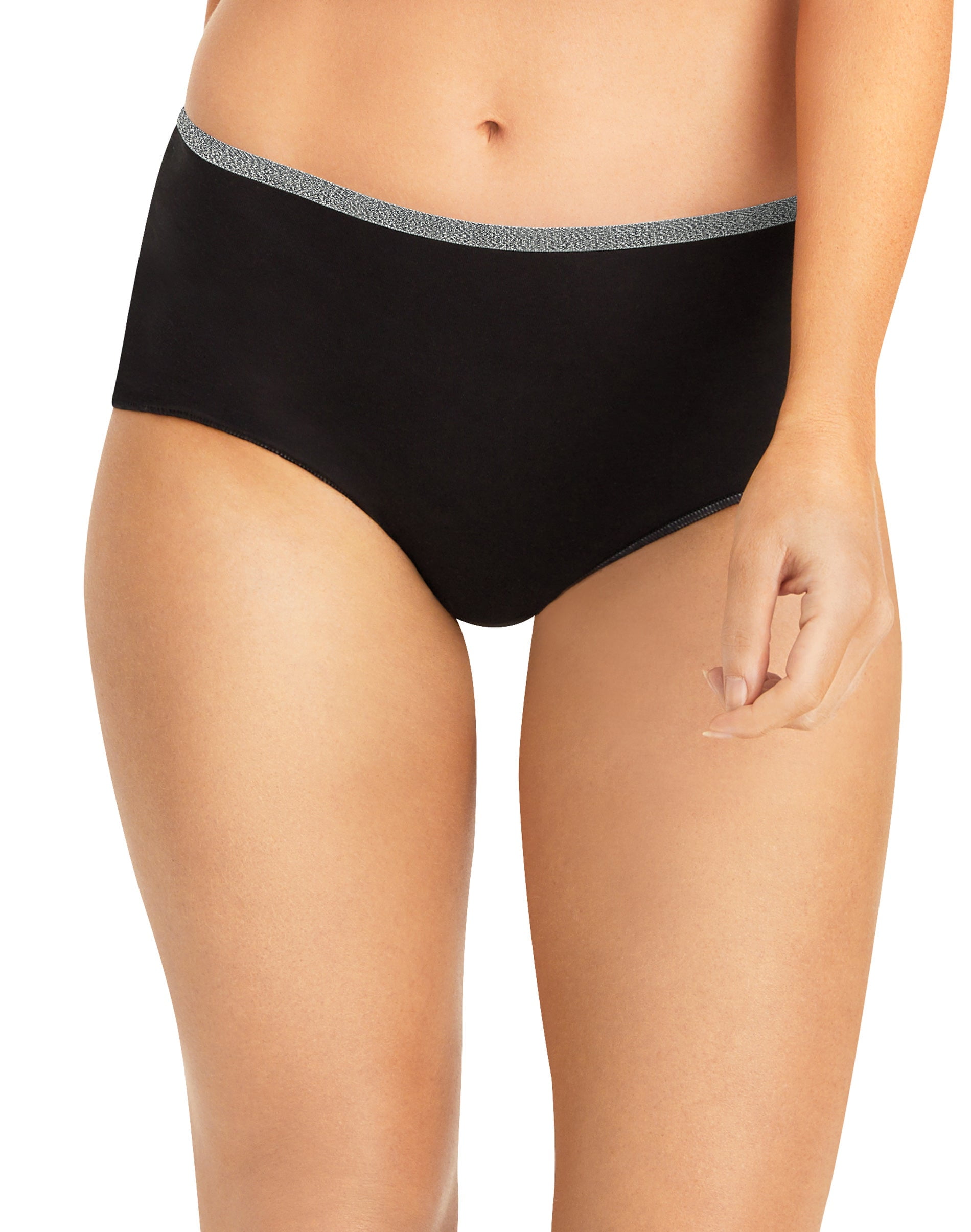 Hanes Women's Breathable Cotton Stretch Brief Underwear, 10-Pack Assorted 9