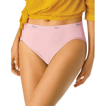 Hanes Hi-Cut Panties Panty 10 Pack Womens Underwear Assorted Colors Value Cotton