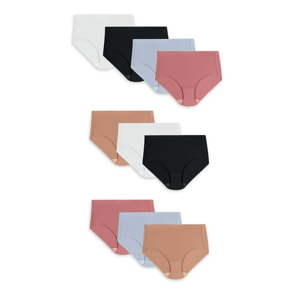 Hanes Women's Breathable Mesh Brief Underwear, 10 Pack