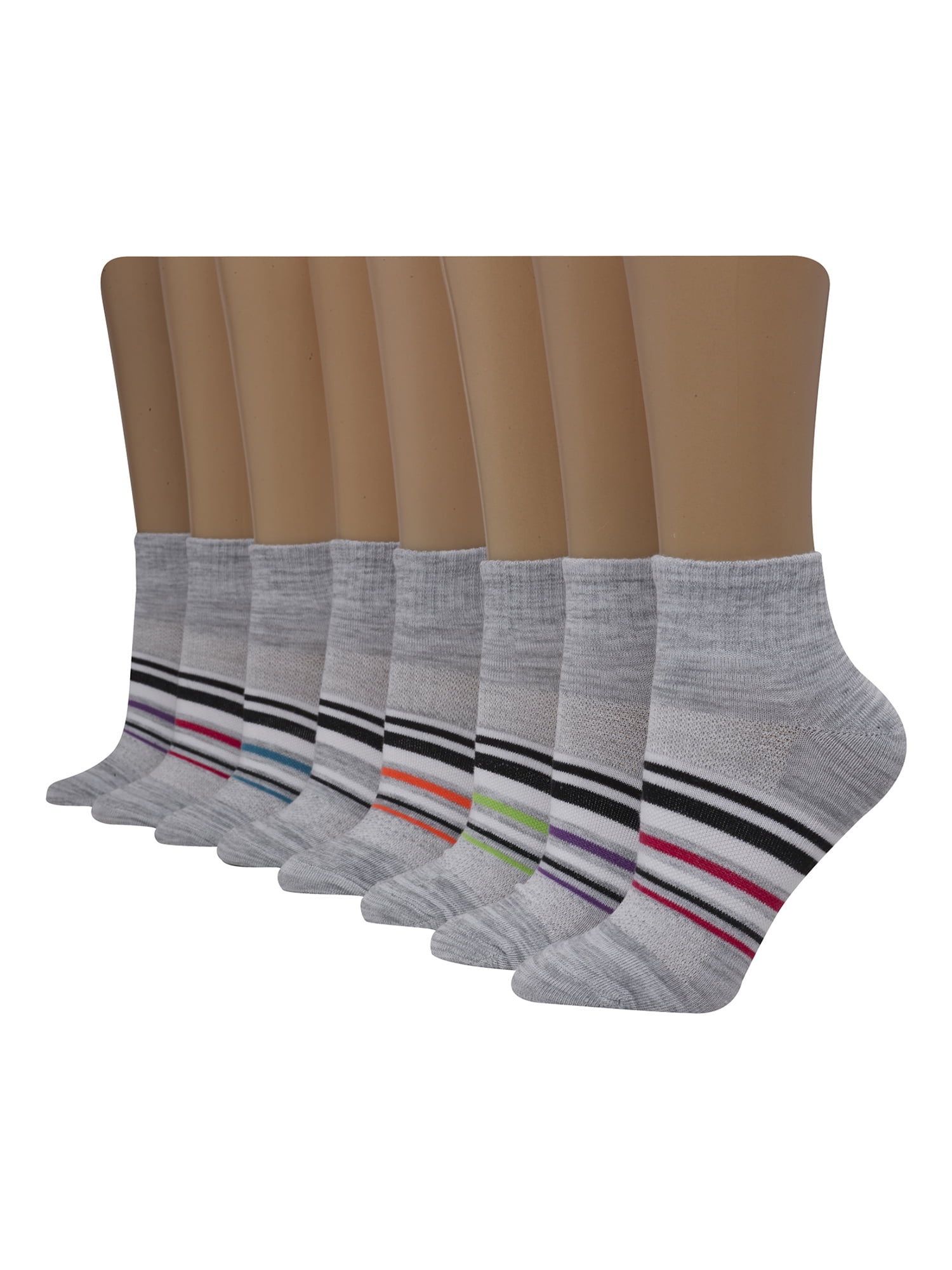 Hanes Women's Comfort Cool Lightweight Ankle 6PK+2