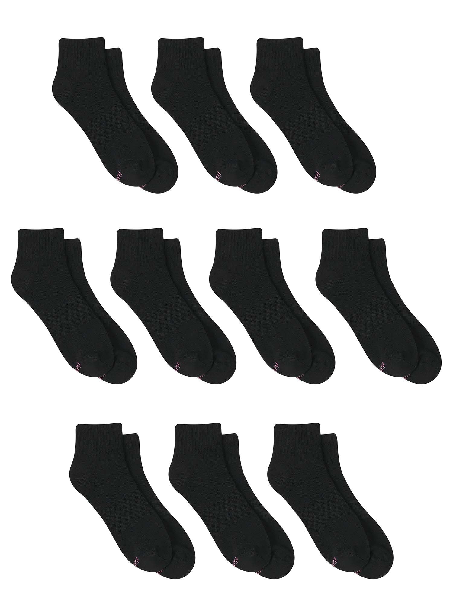 Hanes Women's Comfort Fit Ankle Socks 10-pack - Walmart.com