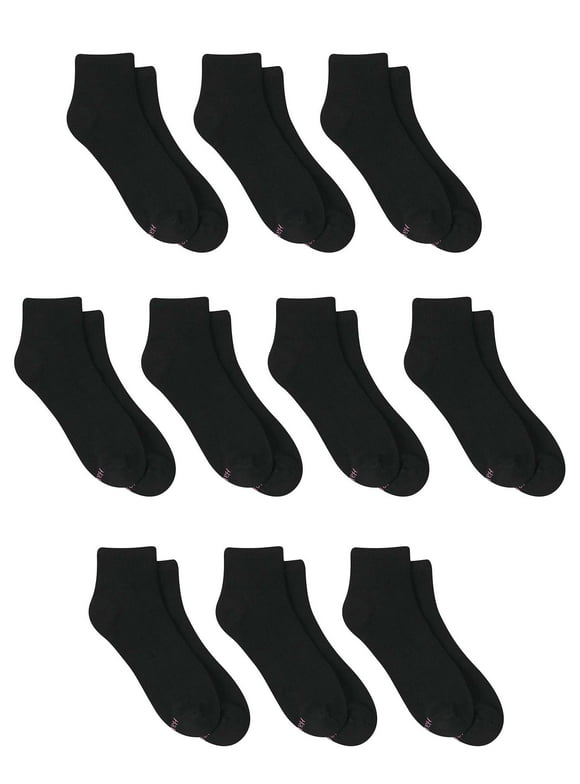 Hanes Women's Comfort Fit Ankle Socks 10-pack