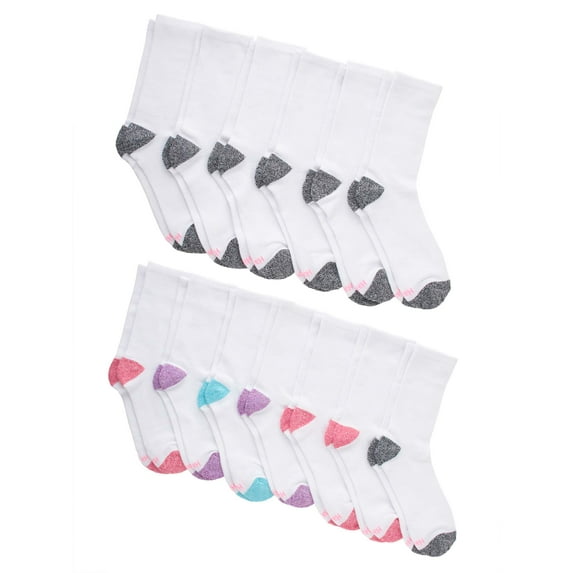 Hanes Women's Comfort Fit Crew Socks 10 + 3 Bonus pack