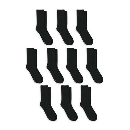 Hanes Women's Crew Socks, Comfort Fit, 10-Pack, Size 5-9