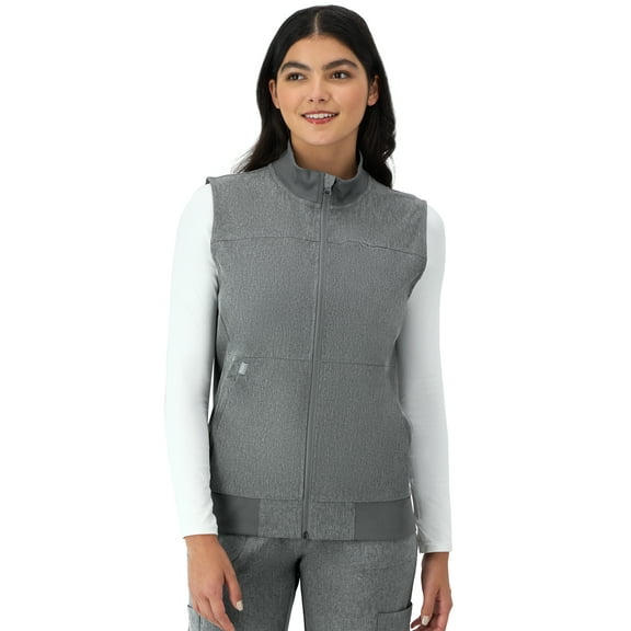 Hanes Women's Comfort Fit Full Front Zip Scrub Vest, Style HSW105, Sizes up-to 3XL
