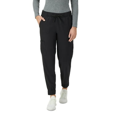 Hanes Womens Scrubs Cargo Joggers, Comfort Fit Healthcare Scrubs for Women