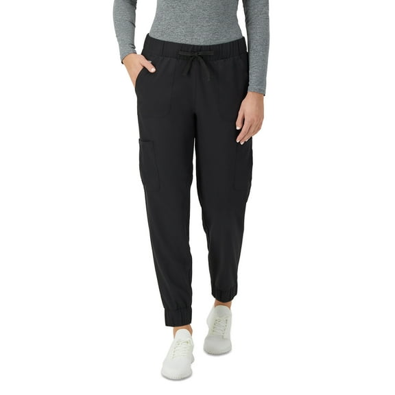 Hanes Womens Scrubs Cargo Joggers, Comfort Fit Healthcare Scrubs for Women
