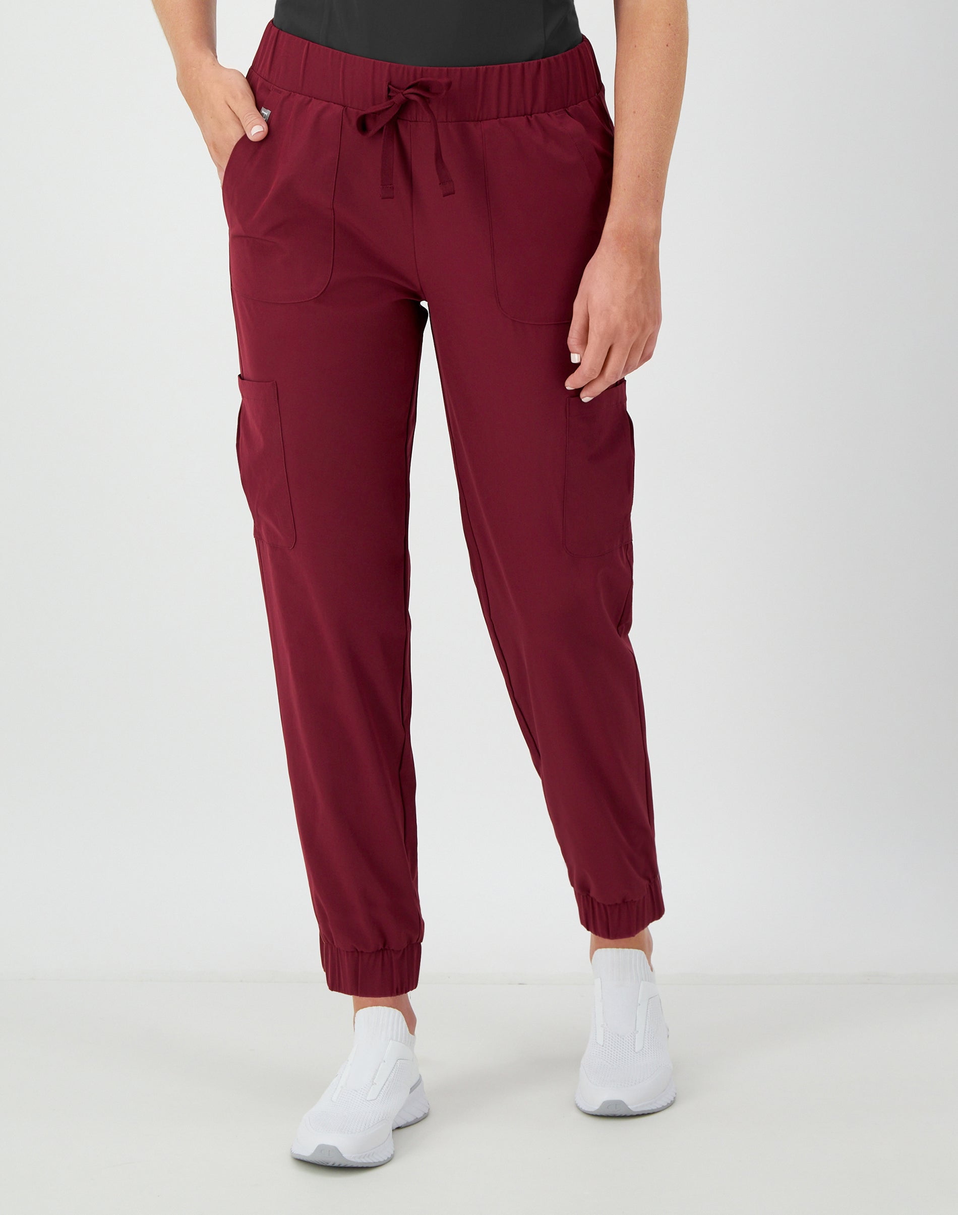 Women's Scrubs Drawstring Jogger Scrub Pants, Comfort Fit, Cargo Pockets, Sizes XS-3XL