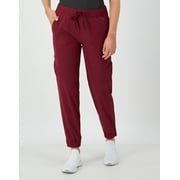 HANES Comfort Fit Scrubs Women's Scrub Joggers Afternoon Burgundy M