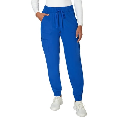 Womens Hanes Women's Scrubs Drawstring Jogger Scrub Pants, Comfort Fit, Cargo Pockets, Sizes S-3XL