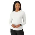 thumbnail image 1 of Hanes Women's Comfort Fit Scrubs Long Sleeve, Crew Neck Underscrub Shirt, Style HSW106, Sizes up-to 2XL, 1 of 9