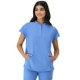 thumbnail image 1 of Hanes Women's Scrubs Mandarin Collar Scrub Top, Comfort Fit, Pockets, Sizes XS-3XL, 1 of 9