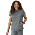 thumbnail image 1 of Hanes Womens Scrubs Mandarin Collar Scrub Top, Comfort Fit, Pockets, Sizes XS-3XL, 1 of 9