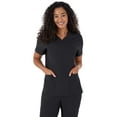 thumbnail image 1 of Hanes Women's Scrubs V-Neck Scrub Top with Ribbed Back, Comfort Fit, 3-Pocket, Sizes XS-3XL, 1 of 9