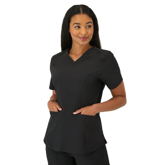 Hanes Women's Comfort Fit Short Sleeve V-Neck Scrub Top, Style HSW107, Sizes up-to 3XL