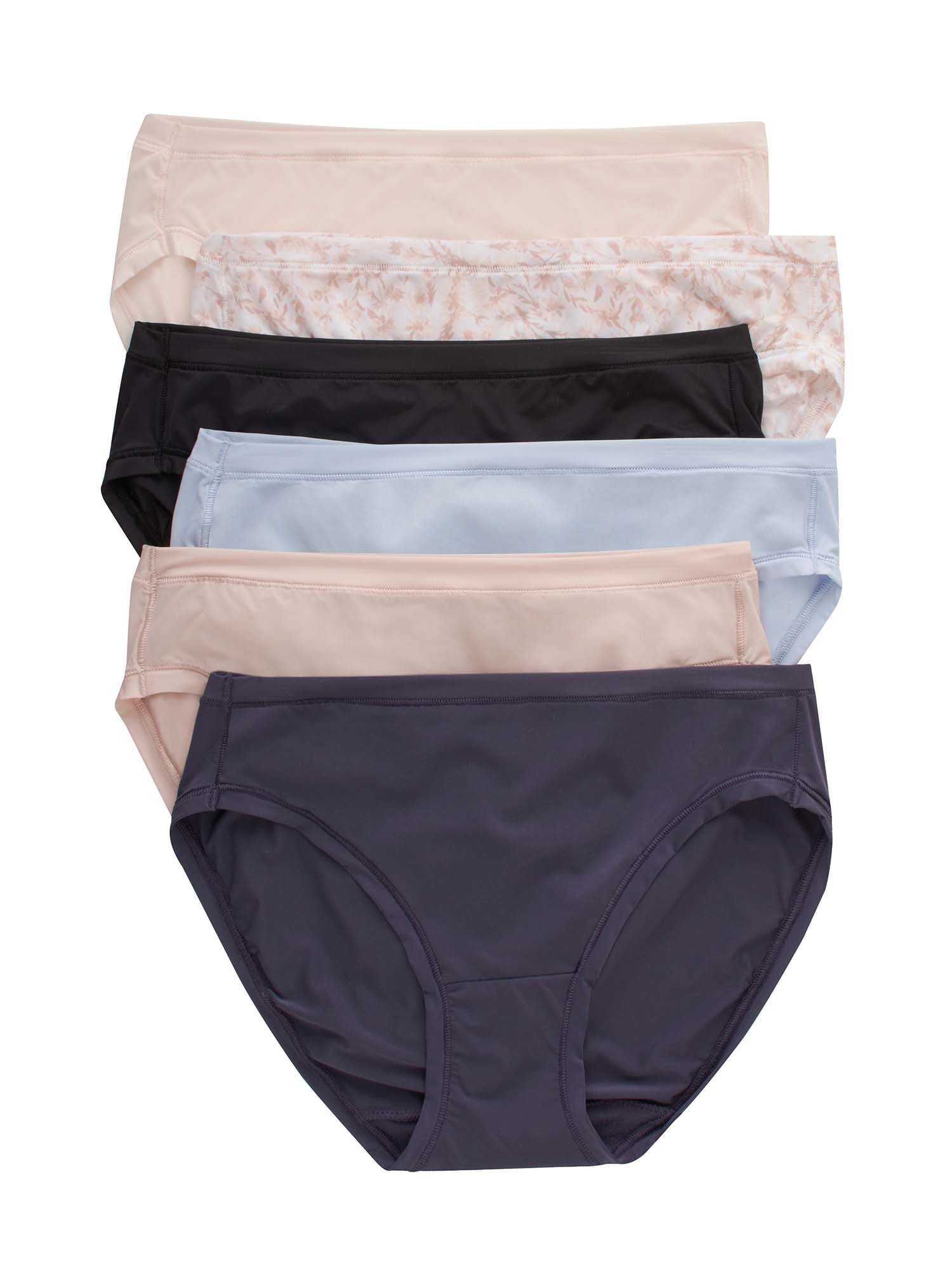 Hanes Women's Comfort Flex Fit Stretch Microfiber Bikini Underwear, 6-Pack  