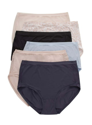 Hanes Women's Breathable Cotton Stretch Brief Underwear, 10-Pack Assorted 6