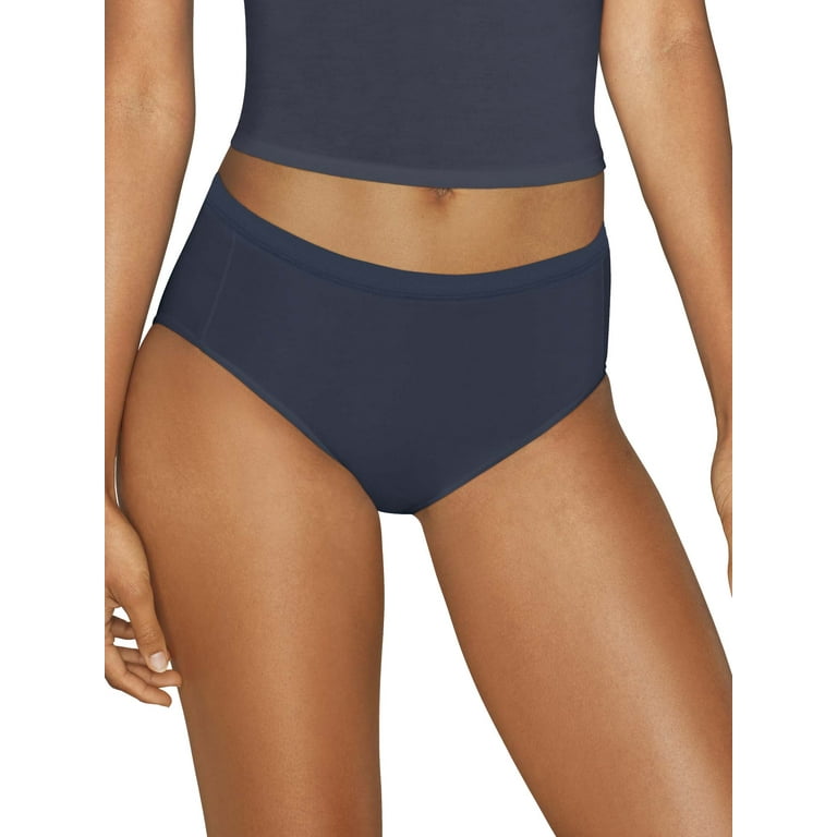 Hanes Women's Comfort Flex Fit Stretch Microfiber Modern Brief Underwear,  6-Pack