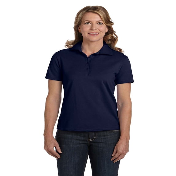 Hanes Women's Comfort Soft Cotton Pique Polo Shirt, Style 035X