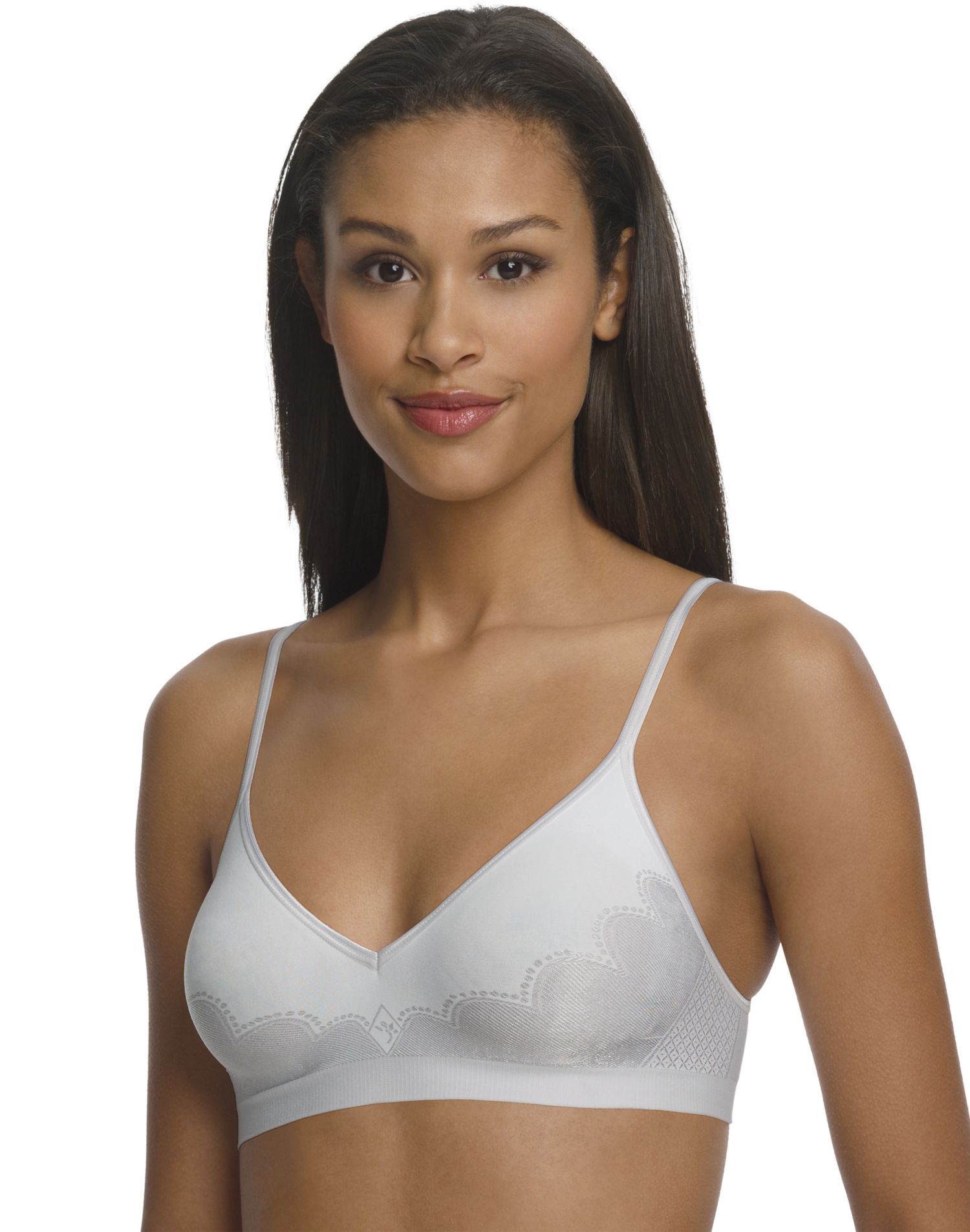 Hanes Women`s ComfortFlex Fit® Corsetry Detail Wirefree Bra