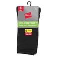 thumbnail image 1 of Hanes Women's ComfortSoft® Crew Socks, 6-Pack Black 5-9, 1 of 3