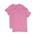 thumbnail image 1 of Hanes Women's ComfortSoft Short Sleeve V-Neck Tee (2-pack), 1 of 5