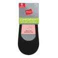 thumbnail image 1 of Hanes Women's ComfortSoft® Ultra Low Ballerina Liner, 6-Pack Black 8-12, 1 of 4