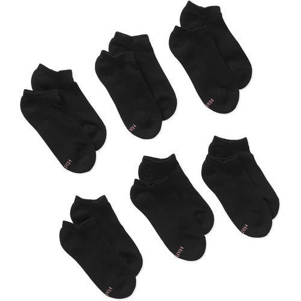 Hanes Women's ComfortBlend® No-Show Socks 6-Pack