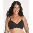 thumbnail image 1 of Hanes Womens No-Show Wireless Bra, Concealing Petals No-Show Bra with Convertible Straps, 1 of 4