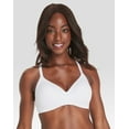 thumbnail image 1 of Hanes Womens No-Show Wireless Bra, Concealing Petals No-Show Bra with Convertible Straps, 1 of 3