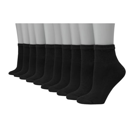 Hanes Women's Cool Comfort Ankle Socks, 10-Pair Value Pack