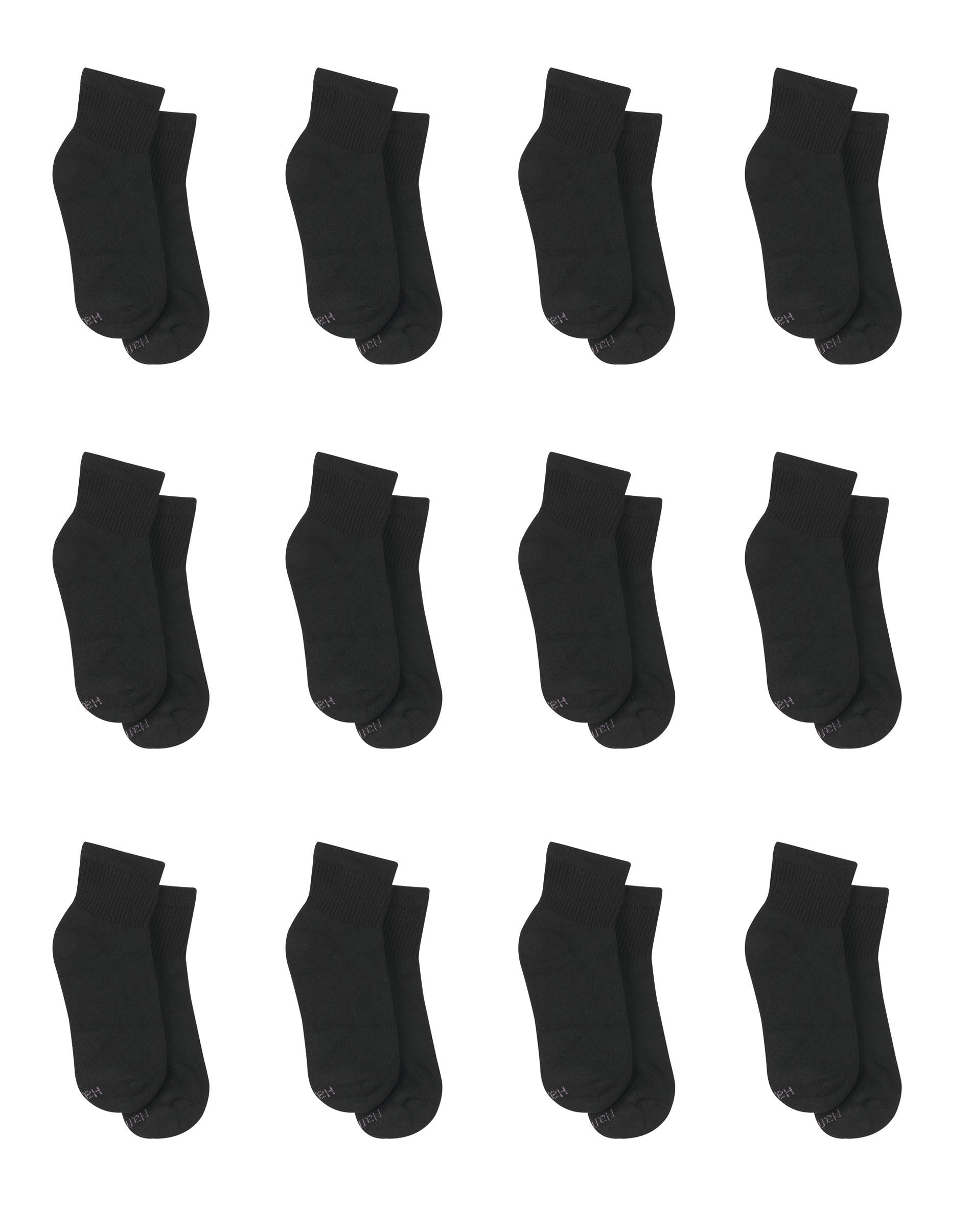 Hanes Women's No Show Socks, Cushioned, Extended Sizes, 10