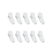 Hanes Women's Cool Comfort Ankle Socks, Extended Size 10-Pair Value Pack