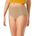 thumbnail image 1 of Hanes Women's Cotton Brief Underwear, Moisture-Wicking, 6-Pack Assortment 2 Size 8, 1 of 8
