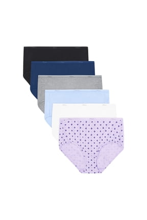 Women's Underwear Pack, 6-Pack, Softening Cotton Panties