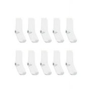 Hanes Women's Crew Socks, Cushioned, 10-Pack, Size 5-9