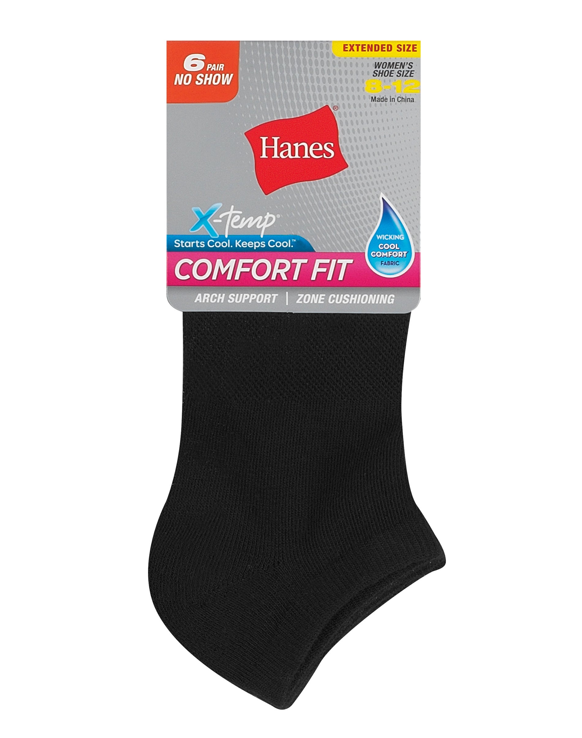 Hanes Women's Breathable Cushioned Ankle Socks, Comfort Toe Seam