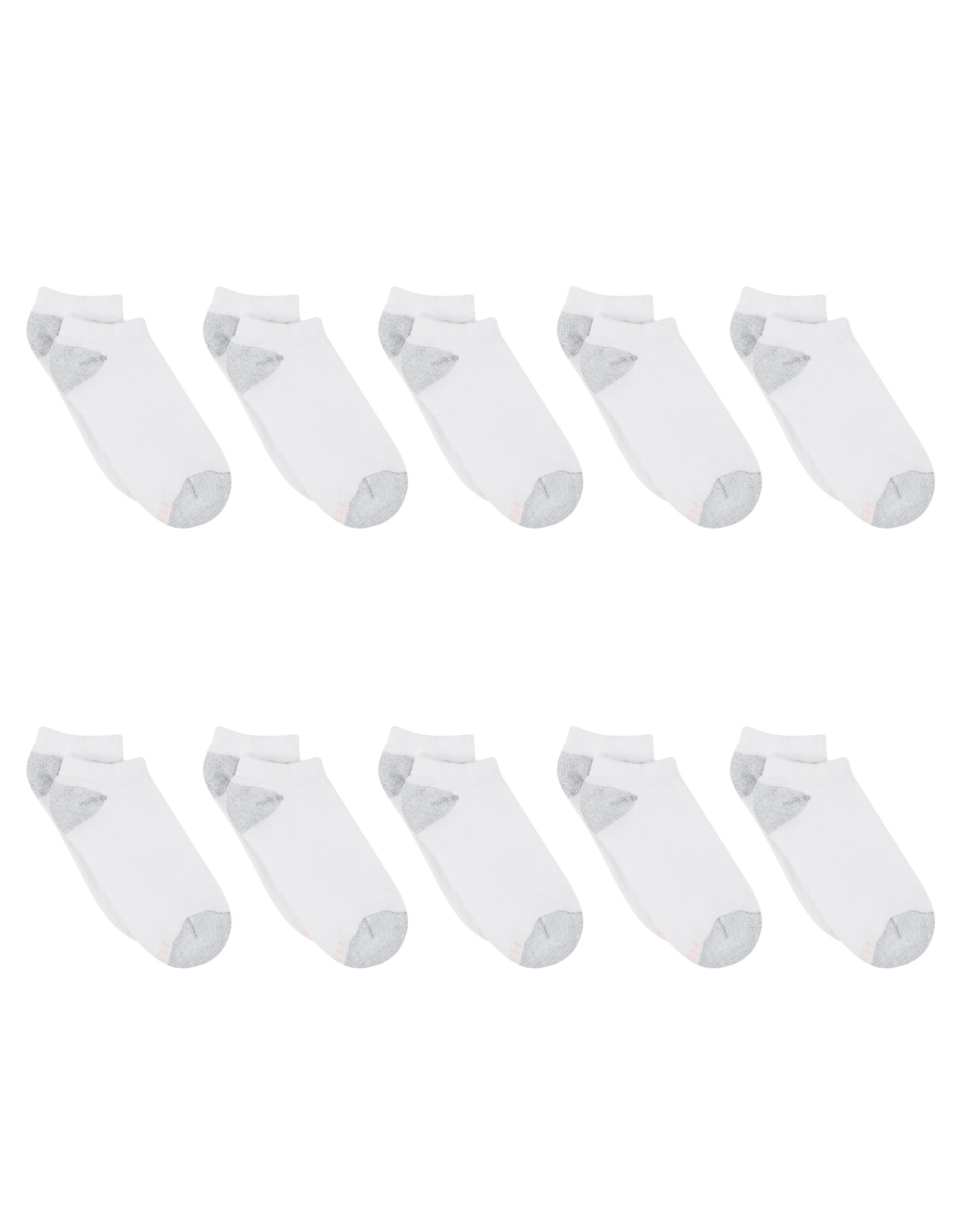Hanes Women's No Show Socks, Cushioned, Extended Sizes, 10