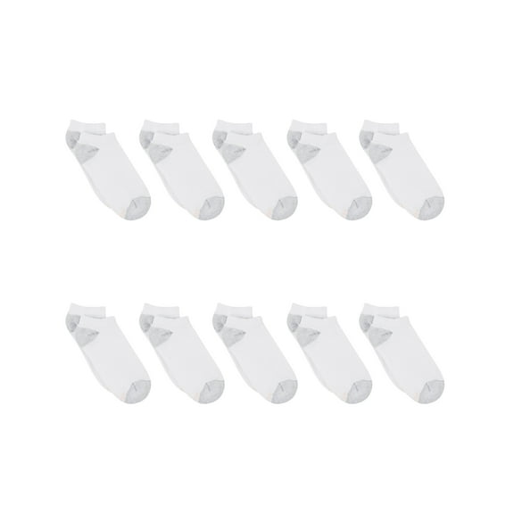 Hanes Women's Cool Comfort No Show Socks, Extended Size 10-Pair Value Pack