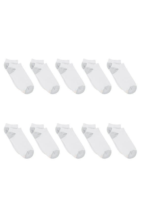 Women's No Show Socks, Cushioned, 10-Pack, Size 8-12