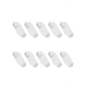Hanes Women's Cool Comfort No Show Socks, Extended Size 10-Pair Value Pack